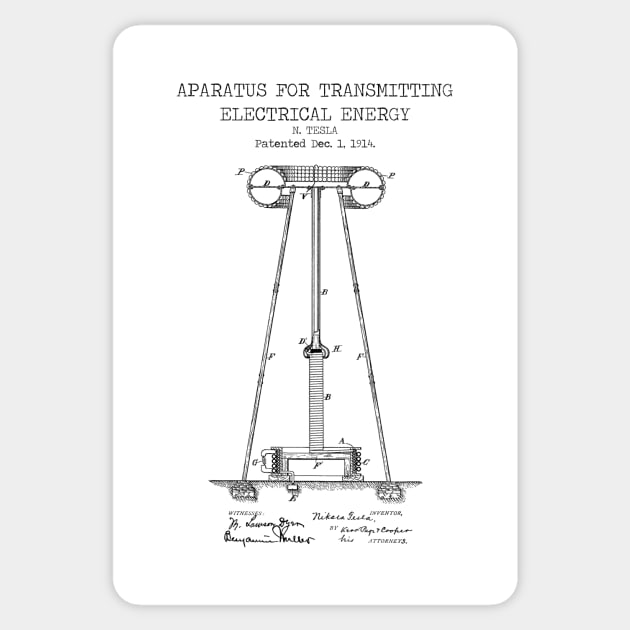 TESLA ENERGY TRANSMITTER Sticker by Dennson Creative